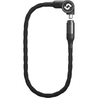 Serea Pyörän lukko ketju - Swift - Älypuhelimella NFC-avain ilman akkua - Teräs Ø6 mm - 100 cm - Musta