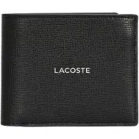 Lacoste Ossian Lompakko RFID-suoja Nahka 12 cm Musta