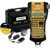 Dymo RHINO 5200 Kit, ABC, Lämpösiirto, 180 x 180 DPI, Musta, Keltainen (S0841390)