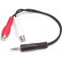 StarTech.com Jack 3.5mm - RCA (Cinch) x2 cable 0.15m black (MUMFRCA)