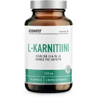 ICONFIT L-Karnitiini (Sisältää CLA:ta ja vihreä tee-uutetta), 1000 mg, 90 kaps