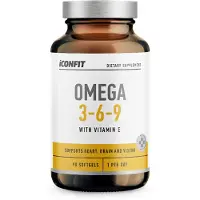 ICONFIT Omega 3-6-9 + E-vitamiini, 990 mg, 90 kaps