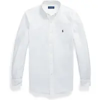 Ralph Lauren for man. 710928254002 Stretch poplin poplin shirt Slim Fit white (S), Casual, Cotton, Long sleeve