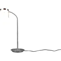 TRIO Monza LED pöytävalaisin harjattu teräs