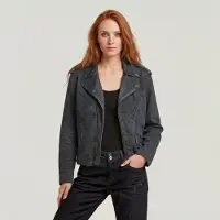 G-Star Perfecto Jacket - rinsed ink blue coated - Women