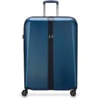 Delsey Promenade Hard 2.0 4-pyöräinen vetolaukku 76 cm Laajennettava Sininen