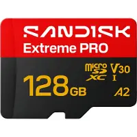 SanDisk extreme pro microsdxc uhs-i card 128gb microsd 250mb/s read / 120mb/s write