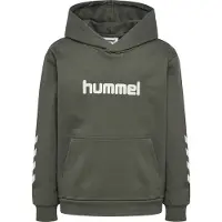 Hummel Hmljr Reg Logo Hoodie - Khaki green - 158/164
