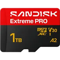 SanDisk Extreme PRO 1TB microSDXC U3 V30 A2 (W170MB/s R250MB/s)