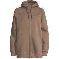 Casall Women's Easy Oversized Zip Hoodie Khaki Pitkähihaiset topit XS