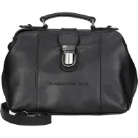 Chesterfield Wax Pull Up Lääkärilaukku Nahka 24 cm Musta
