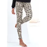 LASCANA Pyjamahousut vaaleabeige / musta / valkoinen