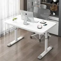 24hShop Korkeussäädettävä Pöytä 120x60 cm – Kompakti ja Ergonominen Työpöytä