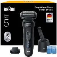 Braun Series 5 52-N7200cc sähköinen karvanpoistolaite puhdistus- ja lataustelakka SmartCare Black 1 kpl