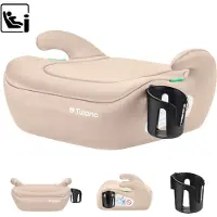 Tulano Cabby 20 beige istuinkoroke 125-150 cm – i-Size turvallisuus, vaaleanpunainen-beige
