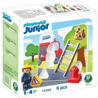 Playmobil Junior: Brandmandspuslespil - Multi/patterned - ONE SIZE
