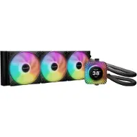 be quiet! LIGHT LOOP IO LCD | 360mm, All-in-one-nesteenjäähdytin, 12 cm, 105,1 m³/h, Musta (BW032)