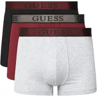 GUESS Bokserishortsit harmaa / punainen / musta