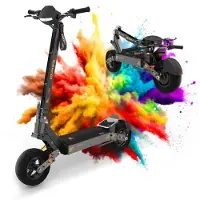 KUKIRIN G4 - Taitettava Sähköscooter - Moottori 2000W - Akka 20Ah 60V - Toimintamatka 75km - 11'' Renkaat - Max 70KM/H - Musta