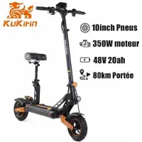 KUKIRIN G2 MAX - 1000W Moottori - 48V 20Ah Akku - 80km Toimintasäde - 10 Tuuman Renkaat - Iskunvaimentimet