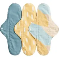 Imse Vimse Sanitary Pads Classic Night, Blue Sprinkle 3-Pack - Blue - ONE SIZE