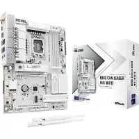 Asrock B860 Challenger WiFi 7 LGA1851 ATX -emolevy, valkoinen