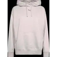 Puma Ess Centered Cat Logo Relaxed Hoodie Fl - Silver - M
