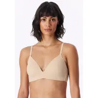 Schiesser Wire-Free, Padded Bra, White - Invisible Soft - Beige - 80 A