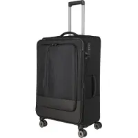 Travelite Crosslite 5.0 4-pyöräinen vetolaukku L 77 cm Laajennettava Musta