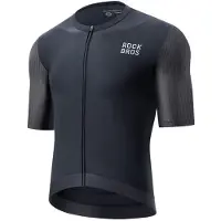 RockBros 15200025 Short Sleeve Cycling Jersey Size XS - Black