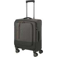Travelite Crosslite 5.0 4-pyöräinen Käsimatkatavara S 55 cm Kannettavan tietokoneen taskun syvyys Oliivinvihreä