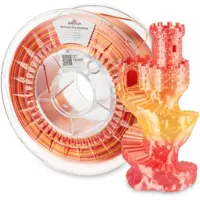 Spectrum 3D Filament / PLA SILK Rainbow / Fire Red / ? 1.75 mm / 1 kg