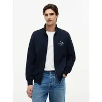 Tommy Hilfiger Script Stack Fz Stand Collar - Navy - M