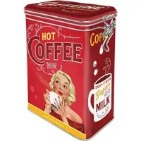 Nostalgic Art Hot Coffee Now säilytyspurkki