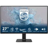 Philips 2000 series 27E2N2500/00, 68,6 cm (27"), 2560 x 1440 pikseliä, Quad HD, LCD, 4 ms, Musta
