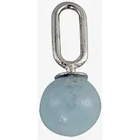 Design Letters Stone Drop Charm - Blue - 5 MM