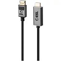 Diverse ESL Gaming Mini DisplayPort - HDMI -kaapeli, 2 m, musta