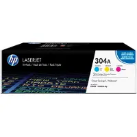 HP – 304A CYM Tri-Pack LaserJet Toner Cart (CF372AM)