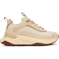 Timberland for woman. TB0A2N4BEW21 Motion Access beige waterproof leather low top lace-up trainers (41 W), Flat, Laces, Casual, Sport, Outdo