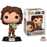 Funko POP! Mandalorialainen Tähtien Sota Peli Motto -figuuri Grogun Kanssa