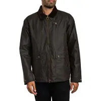 Barbour Short Bedale Wax Jacket - Khaki green - XL