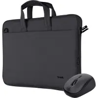 Trust BOLOGNA BAG AND MOUSE SET - BLACK