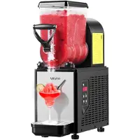 Vevor Slushie-kone, 6L/1.6Gallon kaupallinen slushie-kone, jäädytettyjen juomien kone itsepuhdistuksella, Margarita-kone ravintoloille, baareille, juhliin slushien, margarita-juomien, pirtelöiden ja m