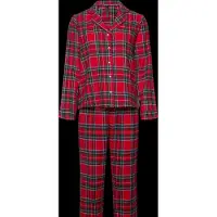 Hunkemoller Pj Ls Flannel Twill Check - Red - XXL