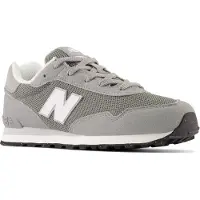 New Balance unisex for kids. GC515V1 Gray 515 sneakers (36), Flat, Laces, Casual, Grey, Mesh, children's fashion