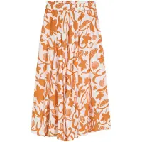 Bonprix Hame tummanoranssi / offwhite