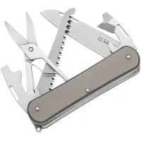 Fox knives Vulpis 5-Tools VP130-SF5TI, M390, Titanium Sandblasted, Swiss pocket knife