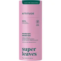 ATTITUDE Super Leaves Natural Deodorant deodoranttipuikko alumiiniton Coconut & Wild Berries 75 g