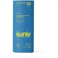 ATTITUDE Sunly Kids Face stick mineraaliaurinkosuojavoide patukassa lapsille SPF 30 20 g