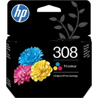 HP 308 -mustekasetti, syaani/magenta/keltainen